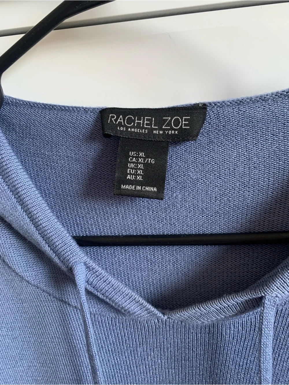 Rachel Zoe Periwinkle 'WEEKEND' Hooded Pullover